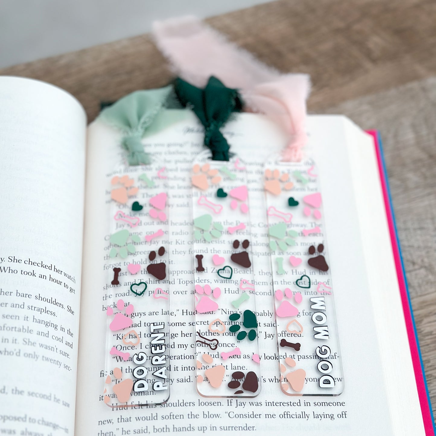 Pawprints Bookmark / Dog Mom / Dog Parent