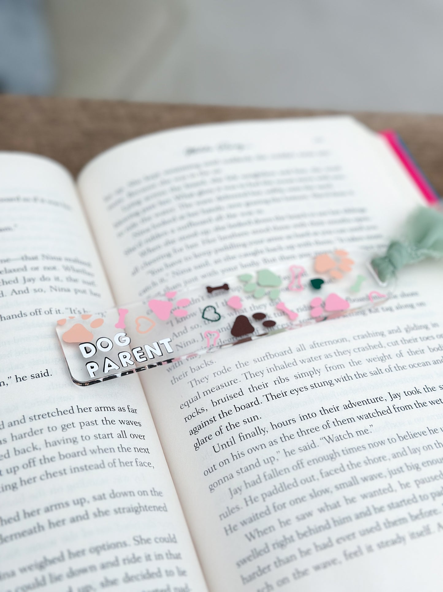 Pawprints Bookmark / Dog Mom / Dog Parent