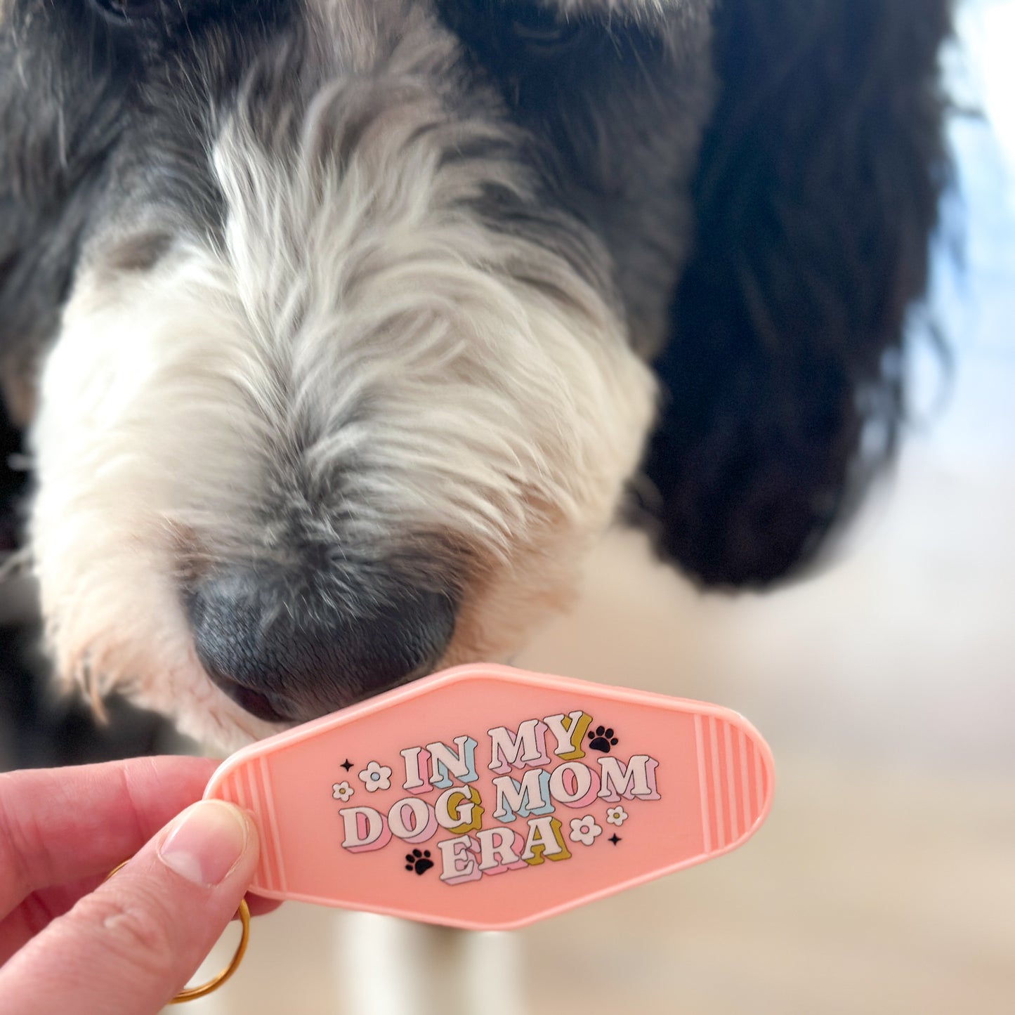 In My Dog Mom Era Motel Keychain