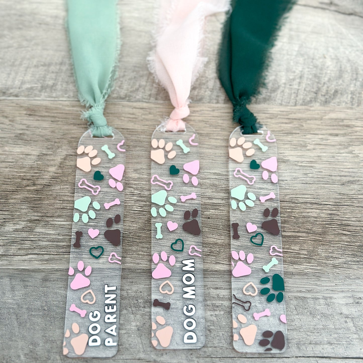 Pawprints Bookmark / Dog Mom / Dog Parent