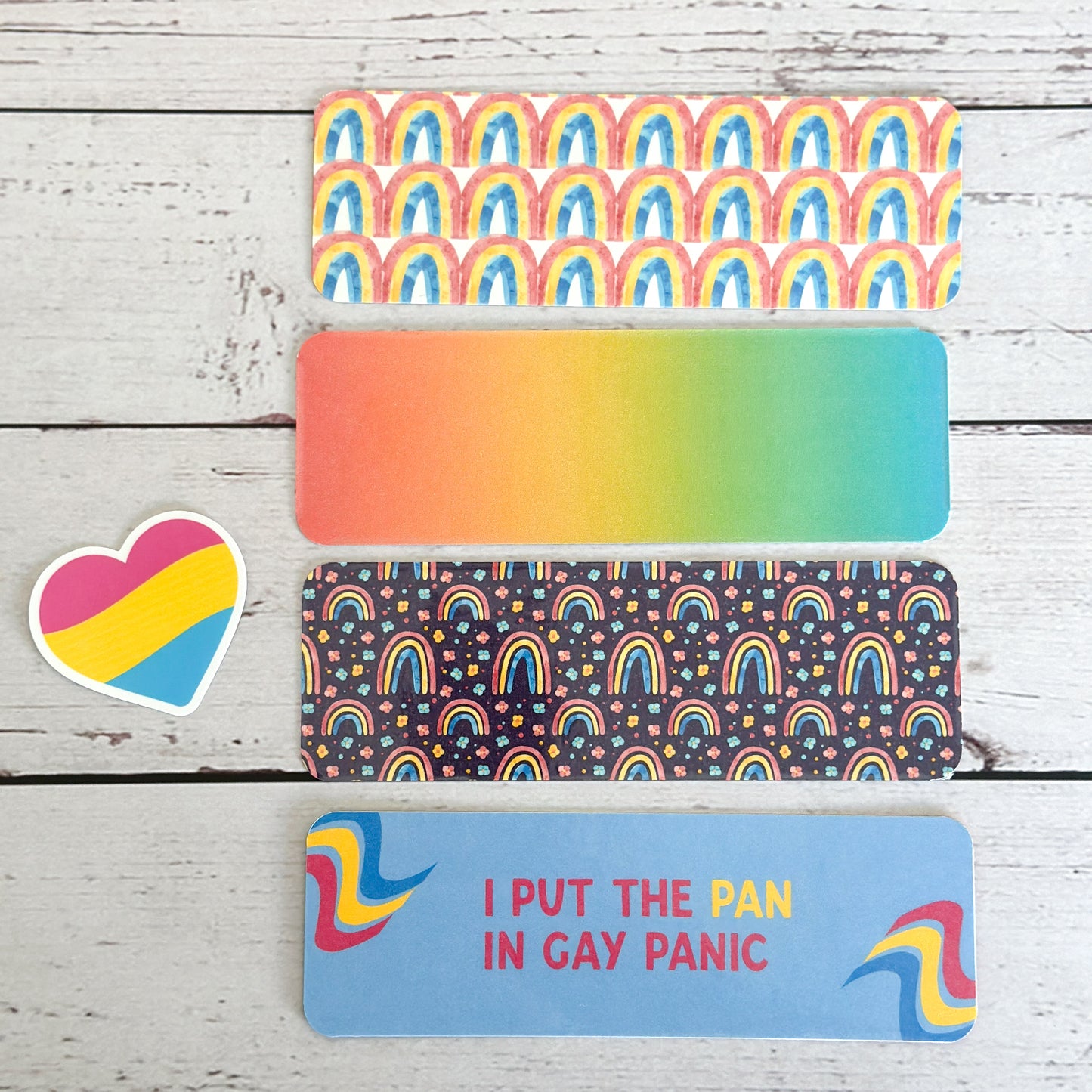 Pansexual Pride Bookmarks Bundle