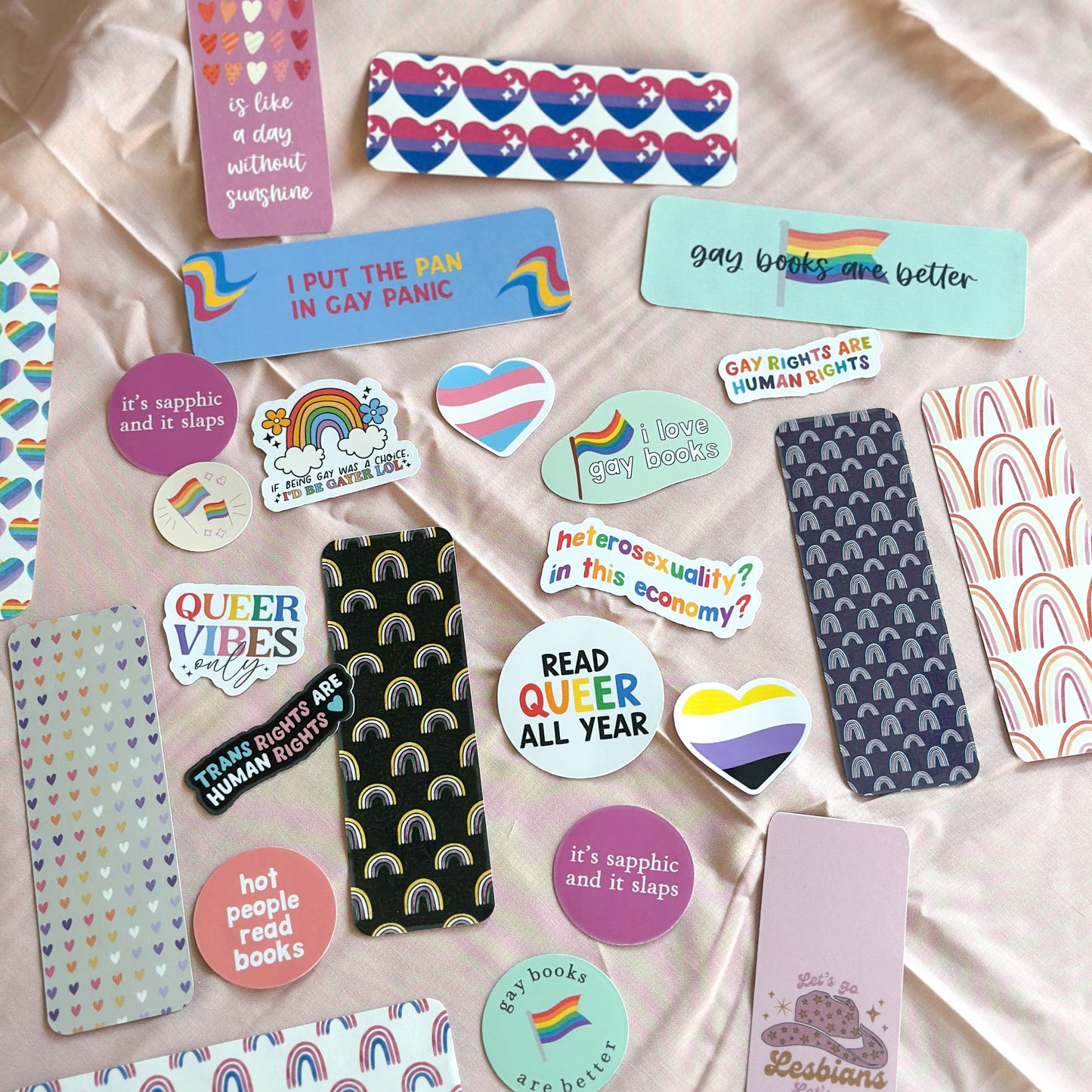 Gay Pride Bookmarks: Patterns Edition