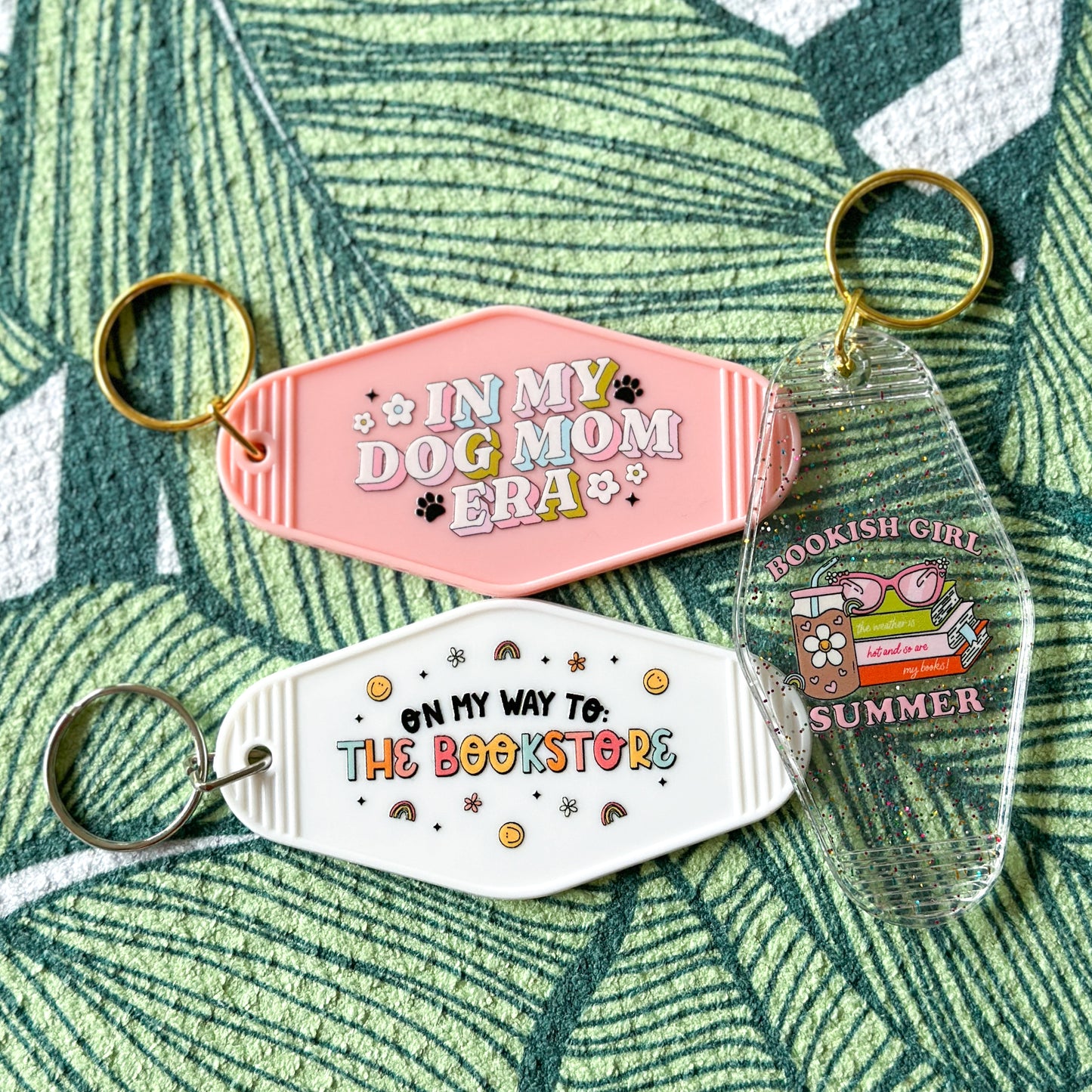 Bookish Girl Summer Motel Keychain