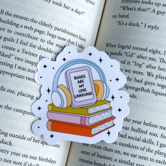 Books Are My Love Language Sticker