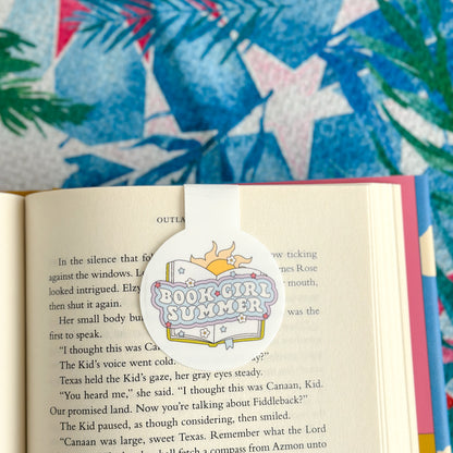 Book Girl Summer Magnetic Bookmark