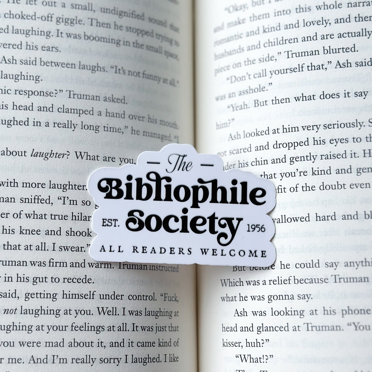 The Bibliophile Society Sticker