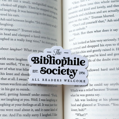 The Bibliophile Society Sticker