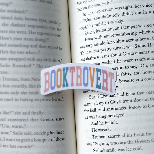 Booktrovert Sticker