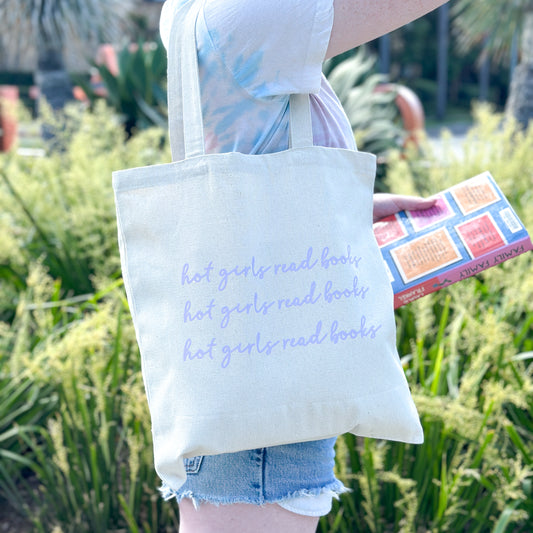 Hot Girls Read Books Tote Bag