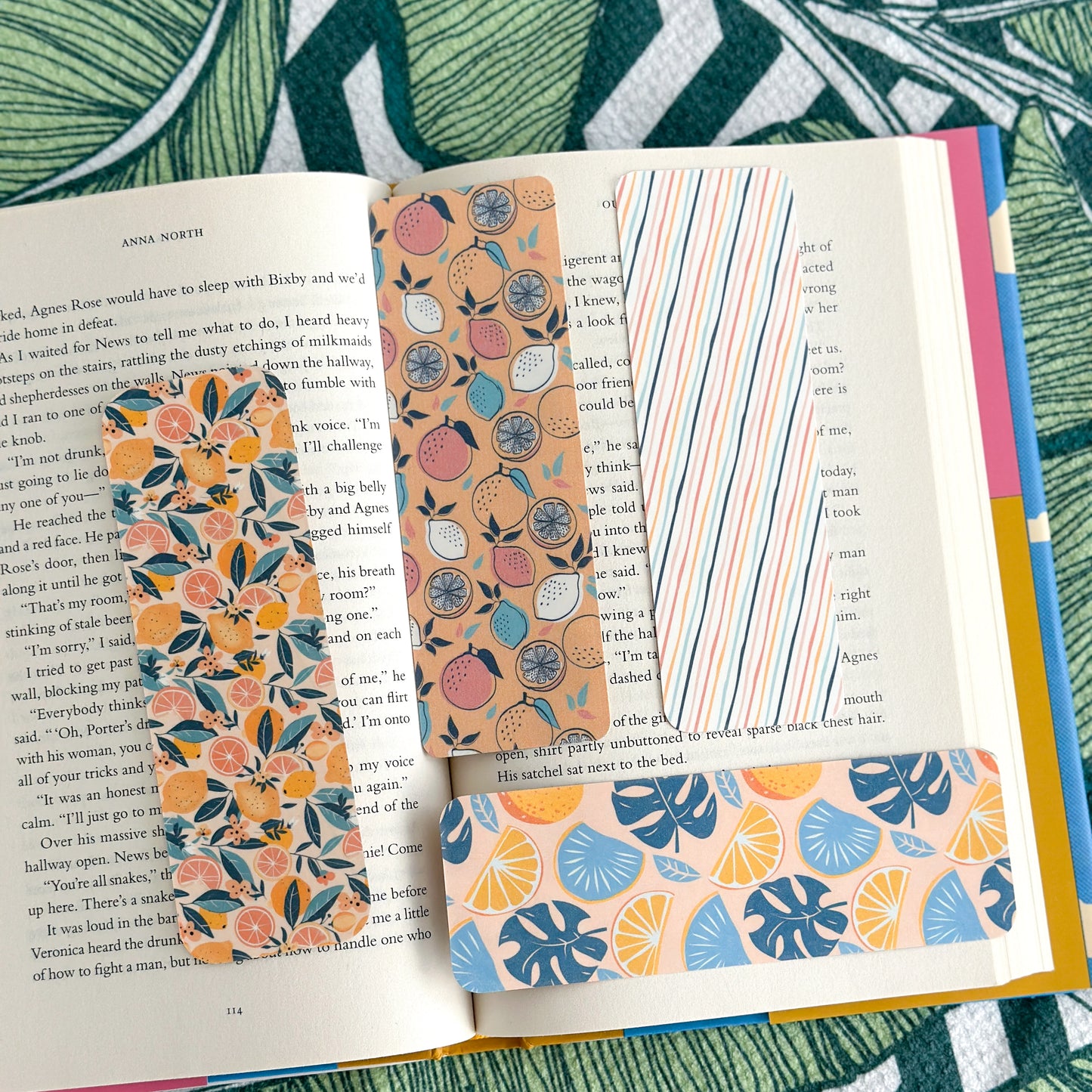 Citrus Bookmark Pair