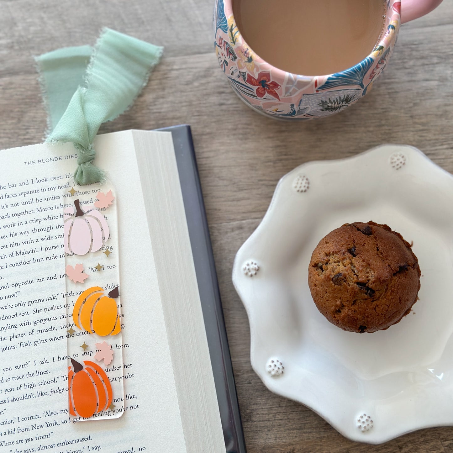 Pumpkin Acrylic Bookmark