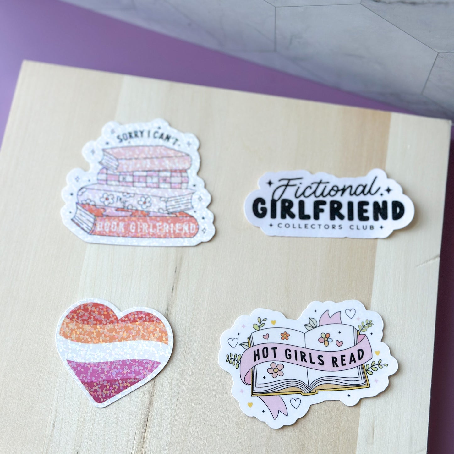 Lesbian Heart Sticker