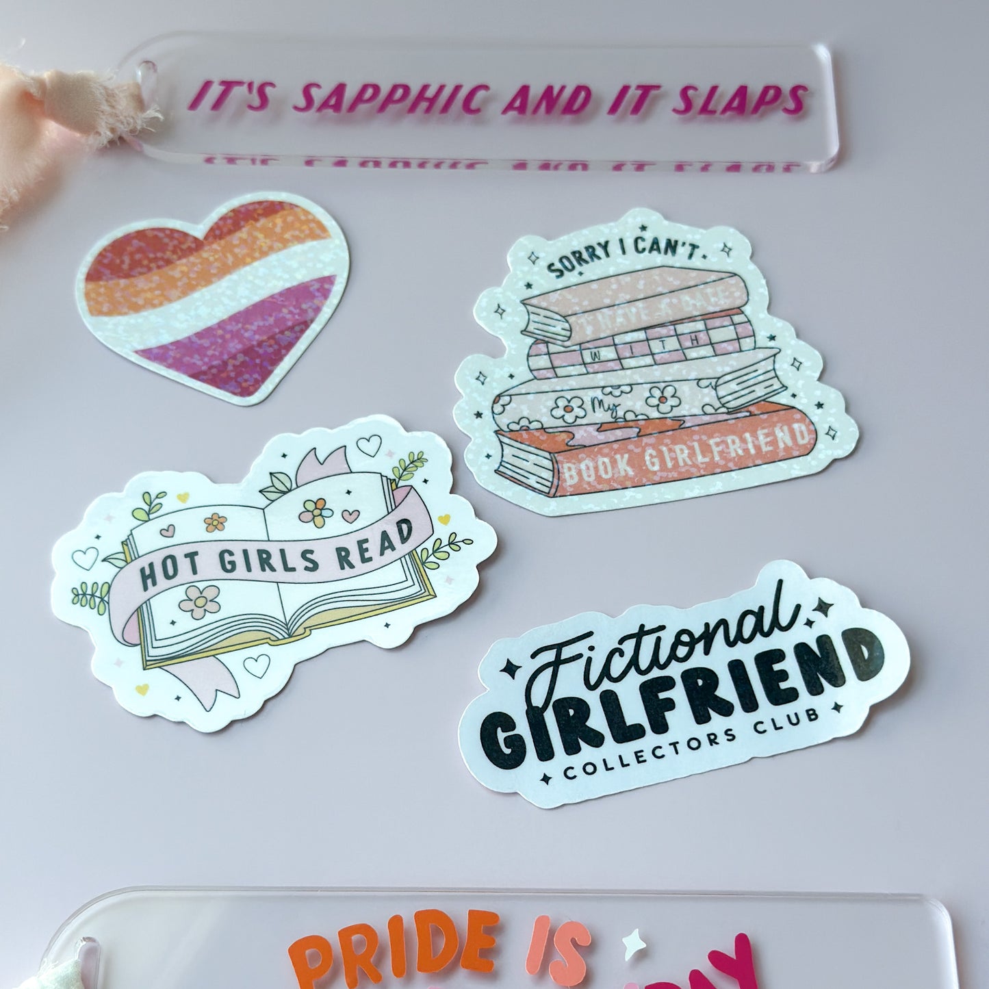 Lesbian Heart Sticker